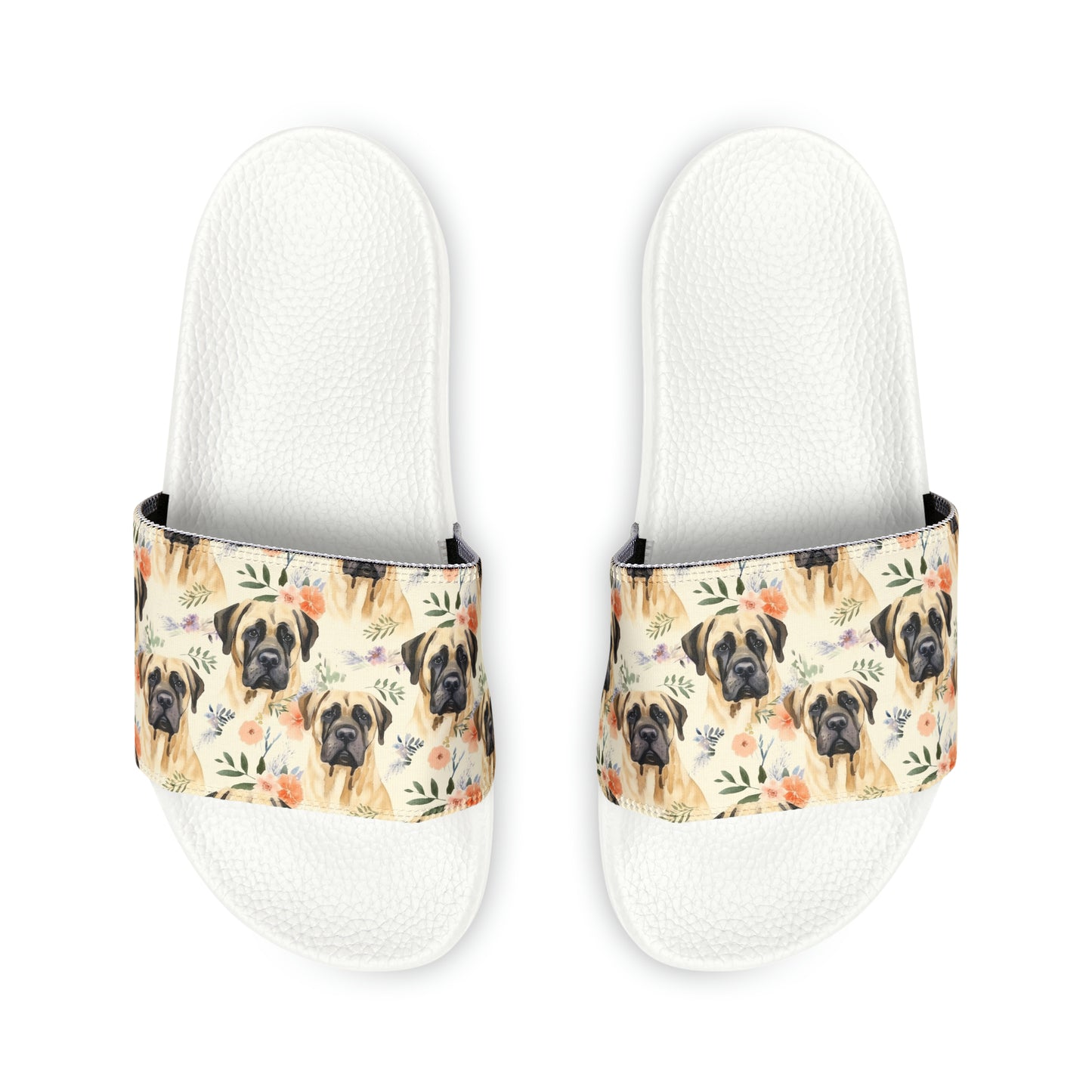 Youth PU Slide Sandals White