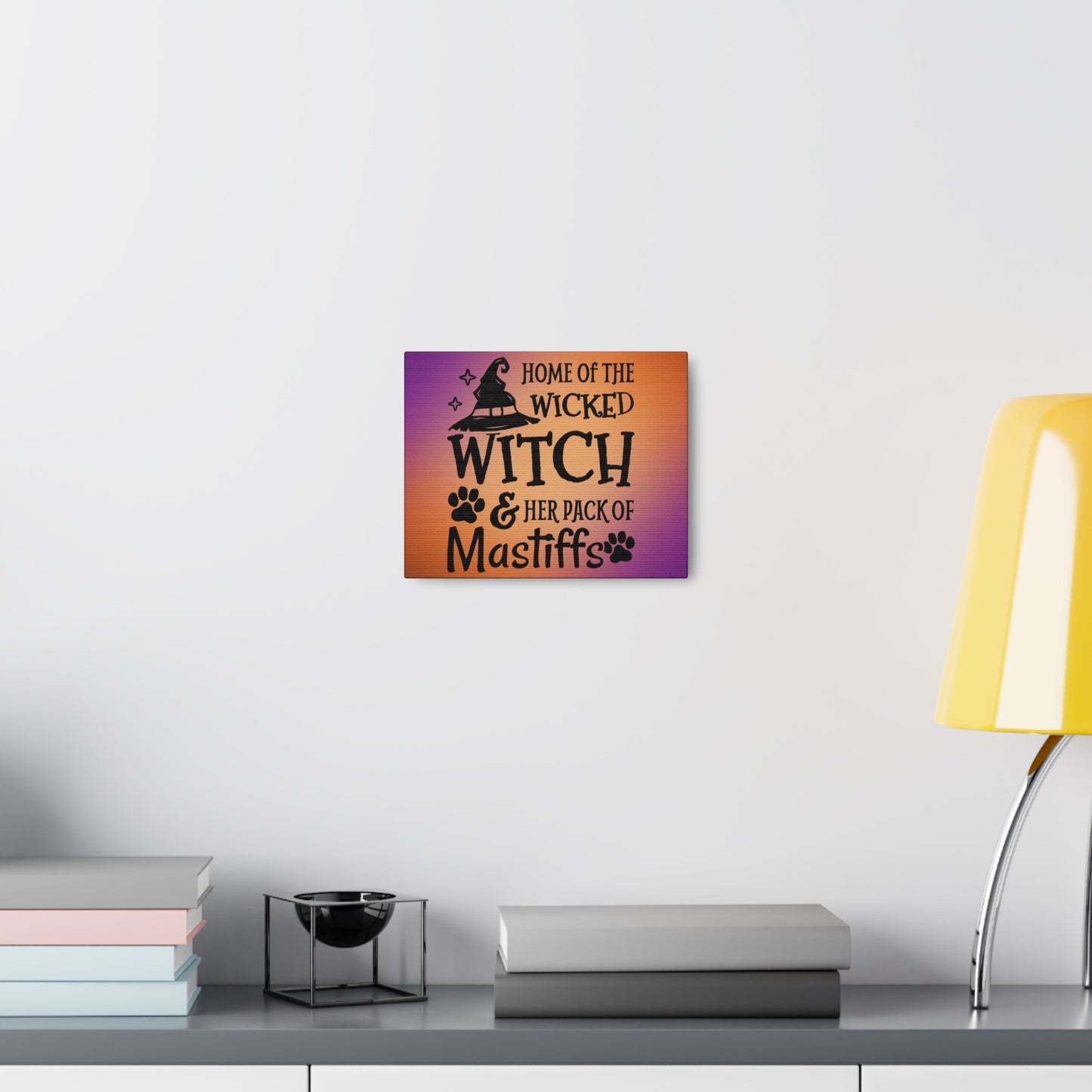 Wicked Witch & Her Mastiff Canvas Gallery Wraps