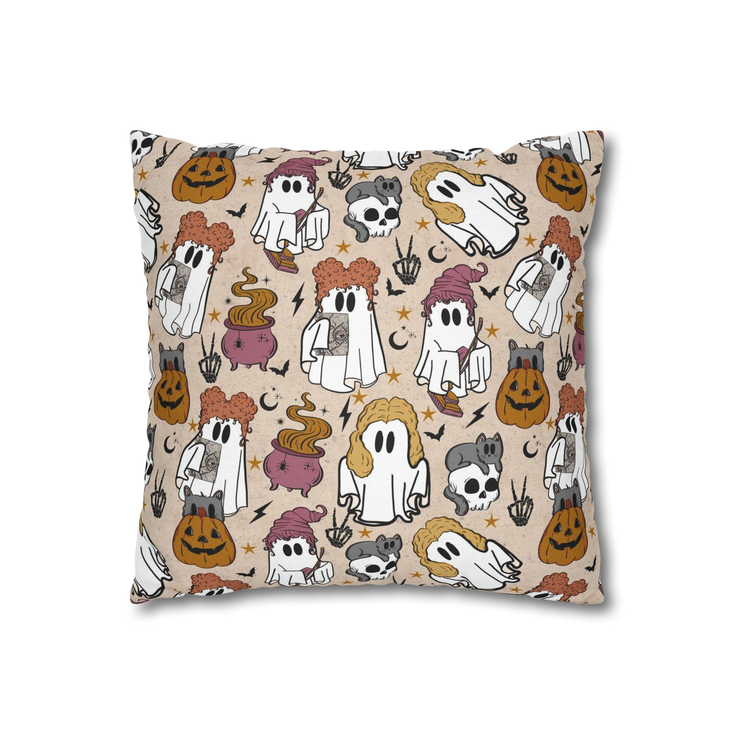 Hocus Pocus Spun Polyester Square Pillow Case