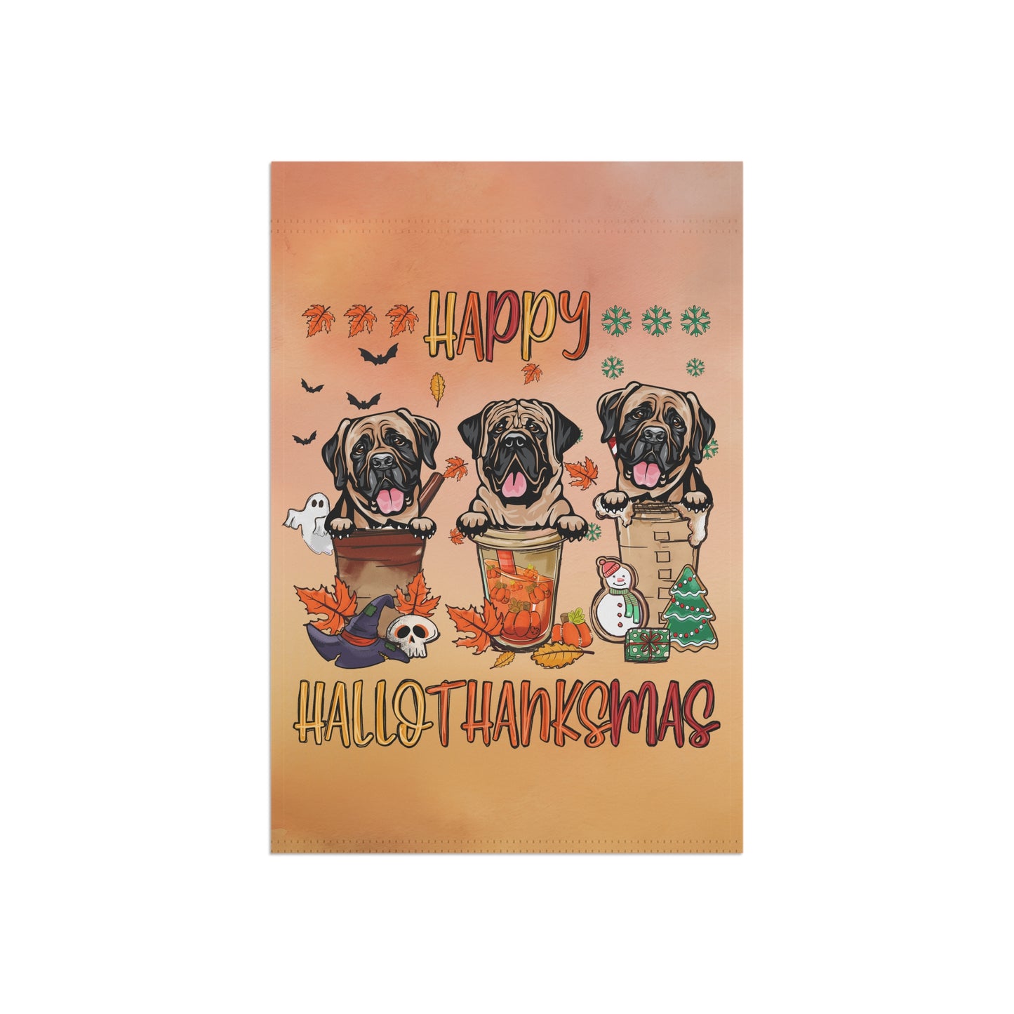 Mastiff Hallothanksmas Garden & House Banner