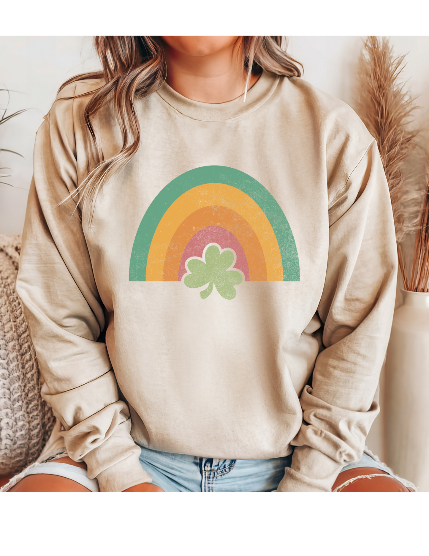 Rainbow Shamrock T Shirt/ Sweatshirt