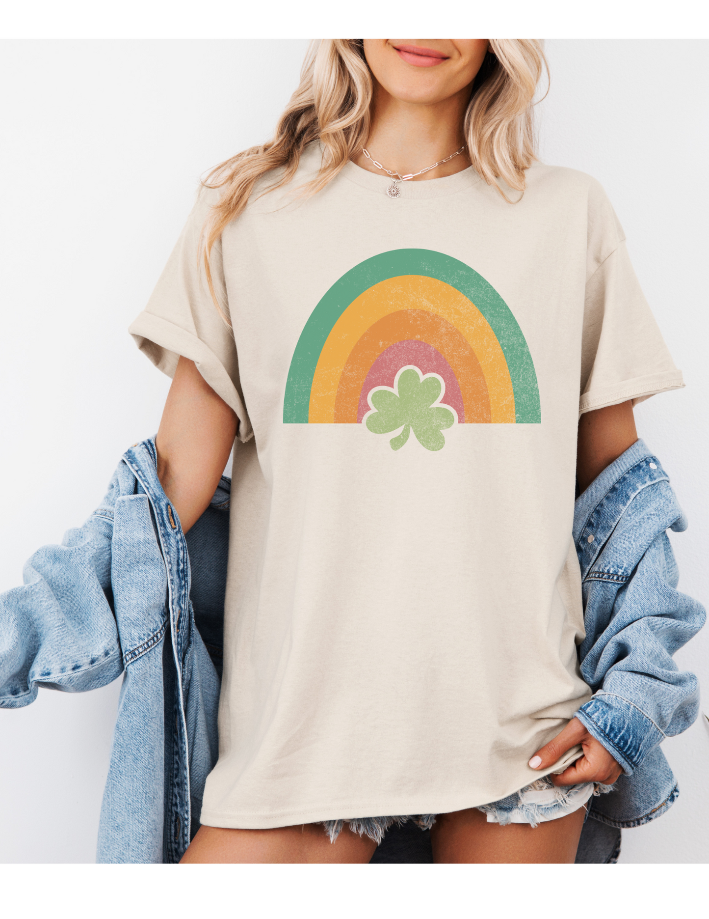 Rainbow Shamrock T Shirt/ Sweatshirt