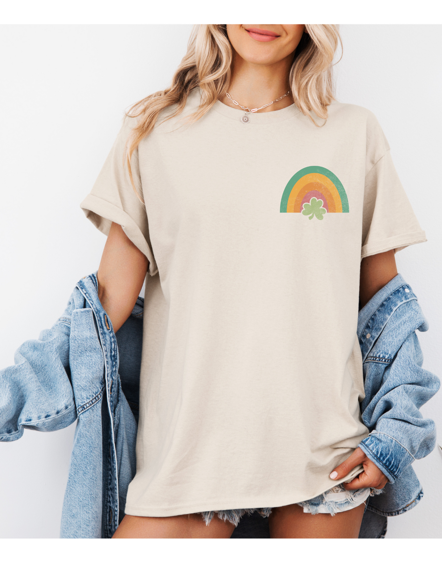 Rainbow Shamrock T Shirt/ Sweatshirt