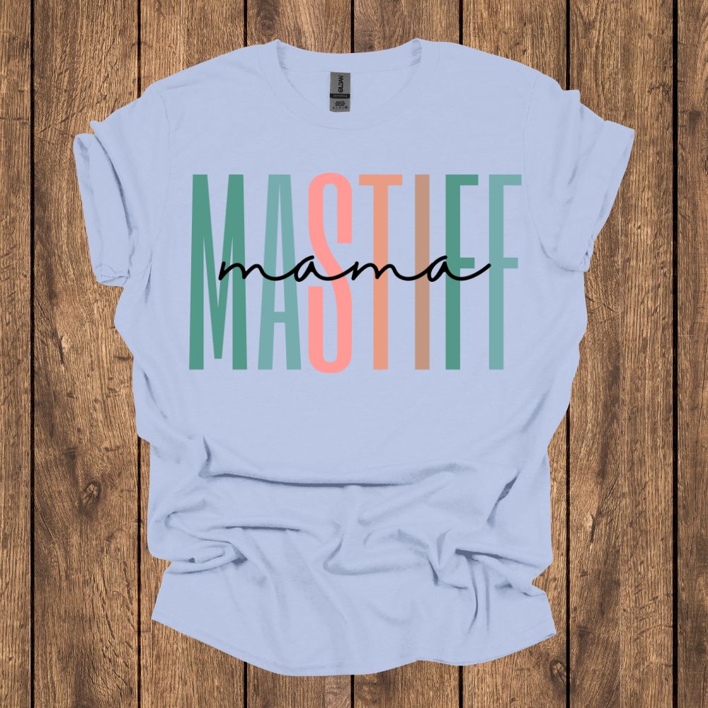 Mastiff Mama Pastel T Shirt