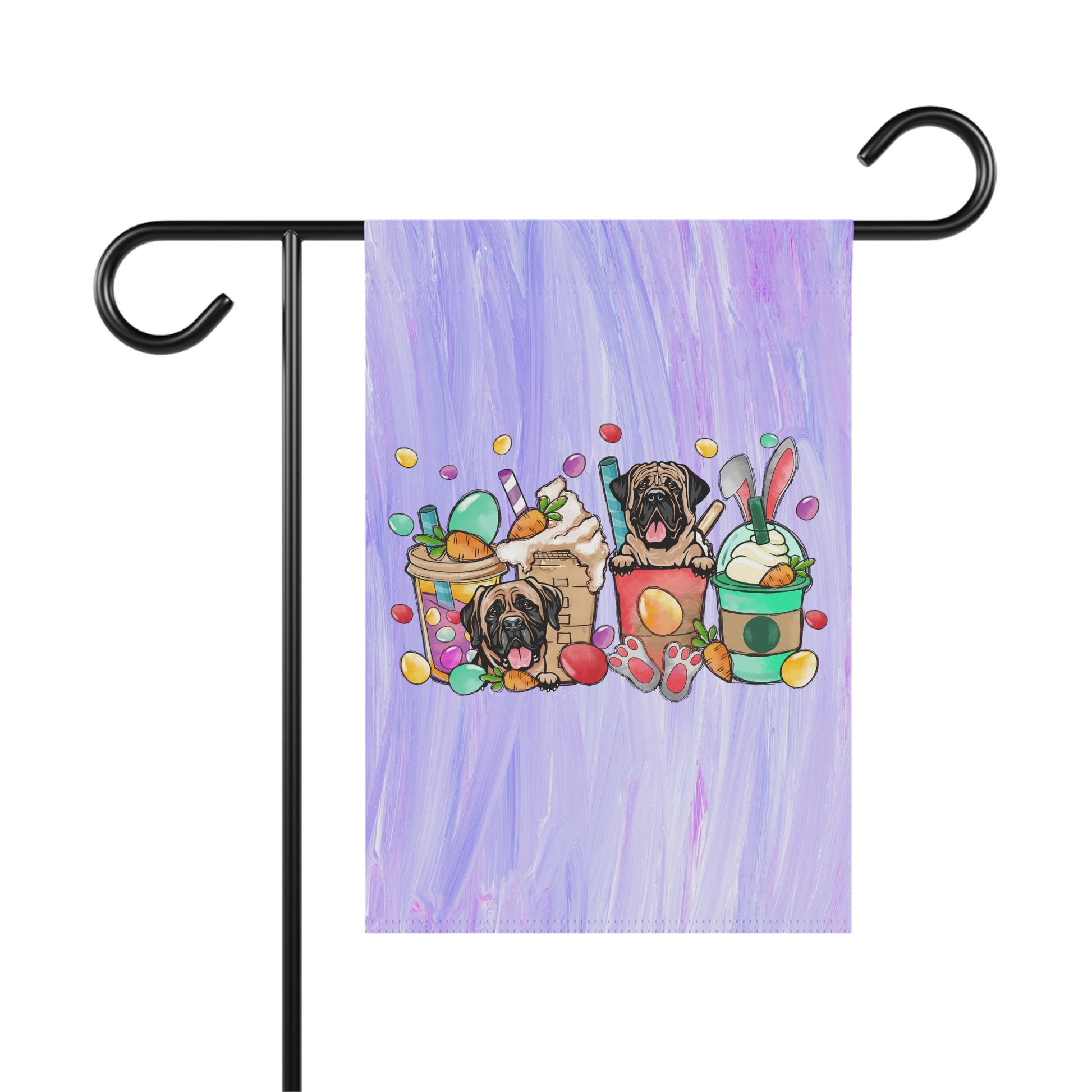 Mastiff Easter Garden Flag 12'' × 18''