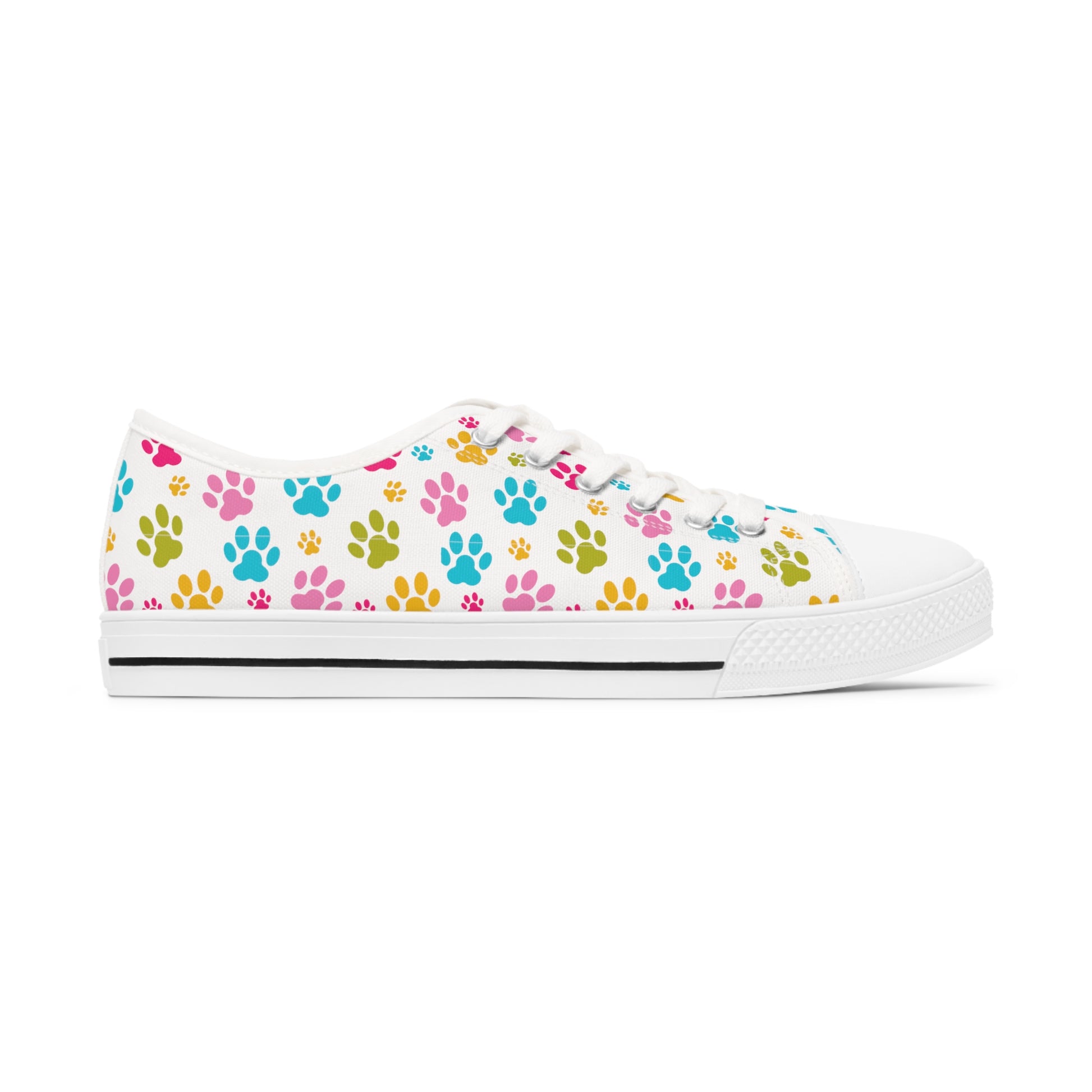 Paw Print Women's Low Top Sneakers