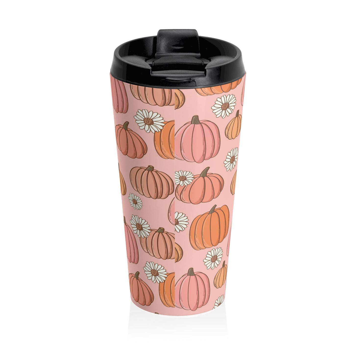 Pumpkin Stainless Steel Travel Mug