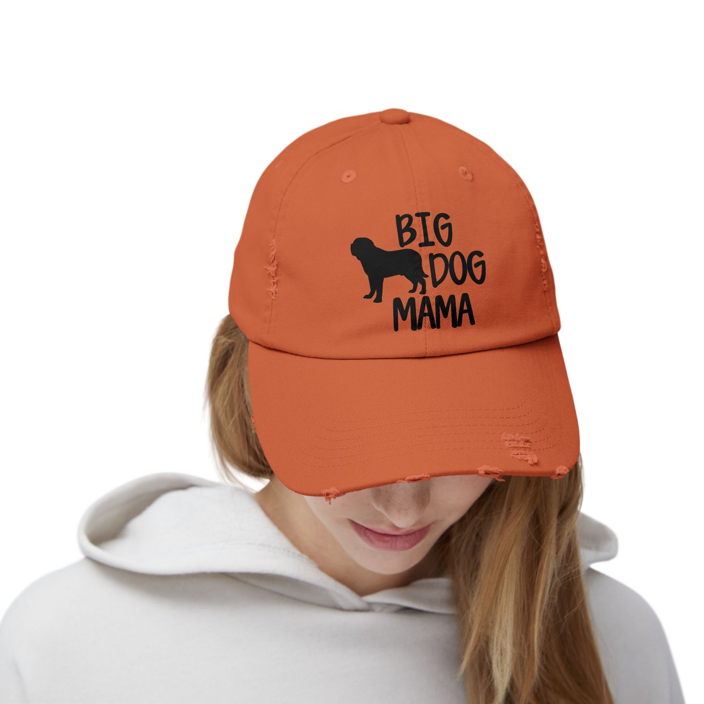 Big Dog Mama Unisex Distressed Cap - Perfect Gift for Dog Lovers