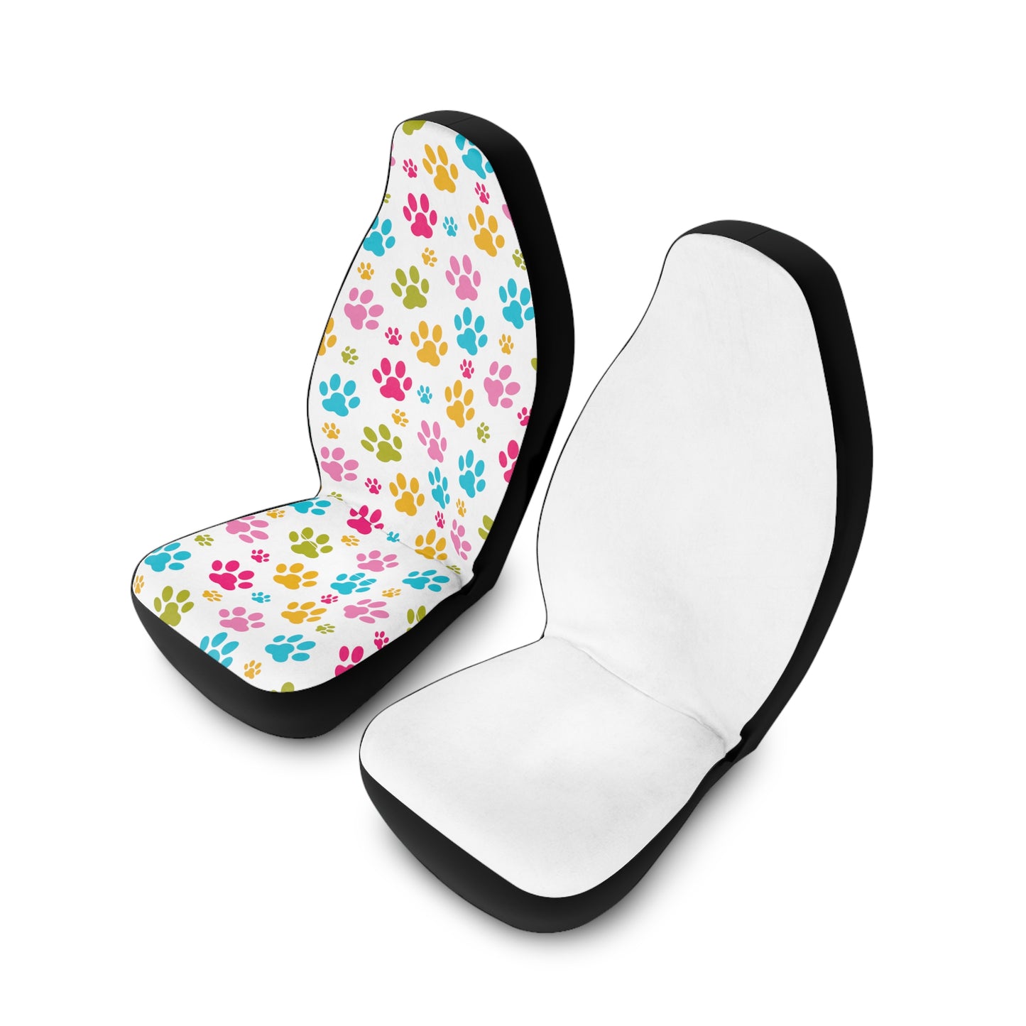 Paw Print Polyester Car Seat Covers