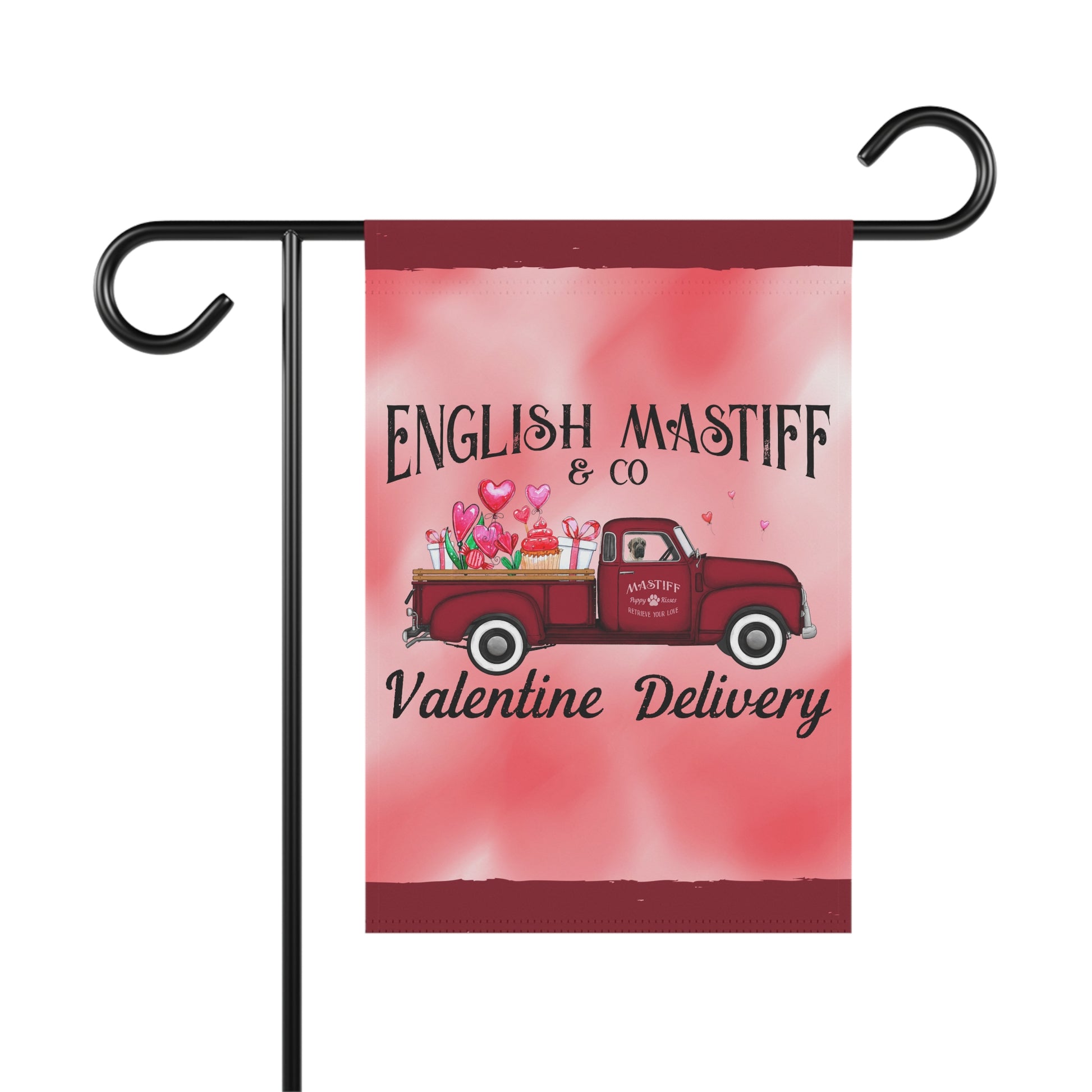 Mastiff Valentine Garden Flag