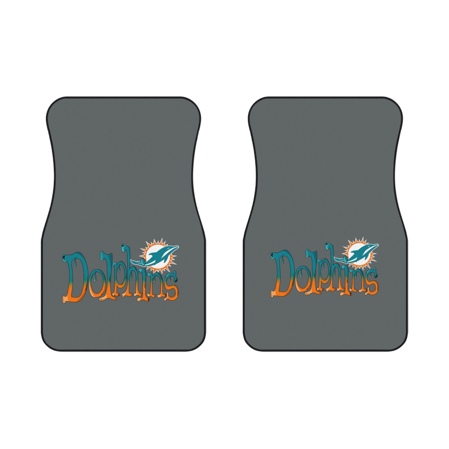 Miami Dolphin Car Mats (2x Front) 2x Front mats