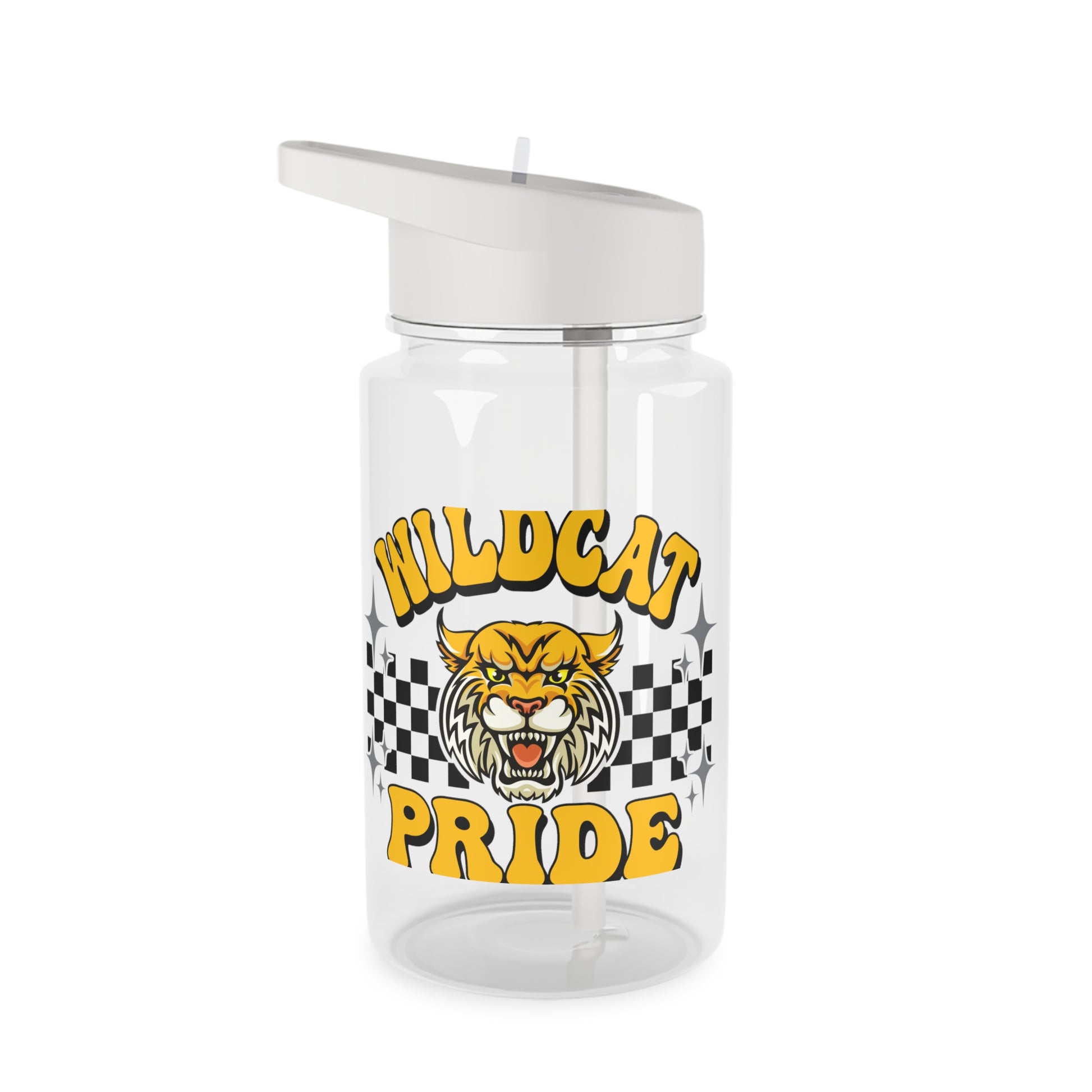 Wildcat Pride Tritan Water Bottle 16.9oz Transparent