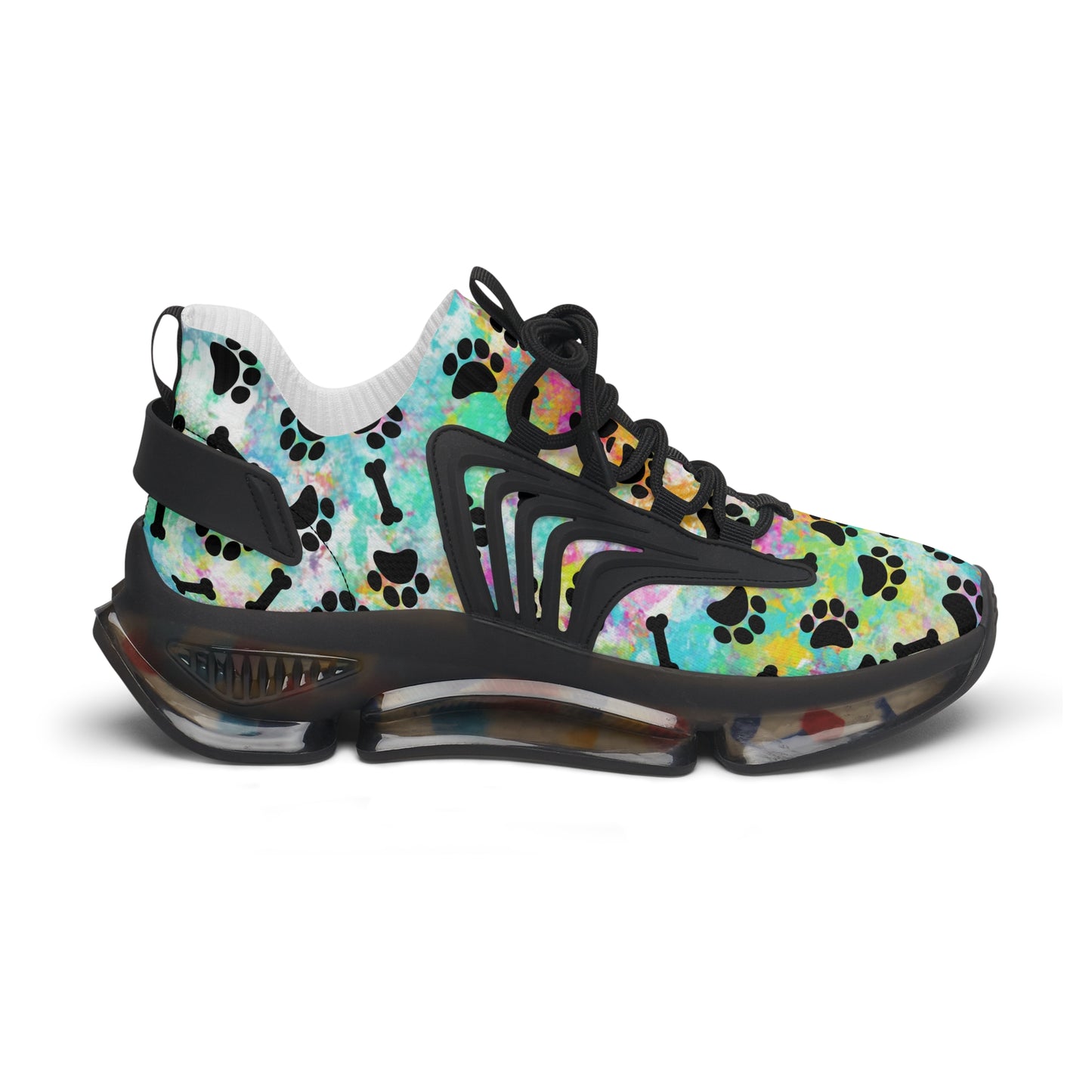 Rainbow Paw & Bones Women's Mesh Sneakers