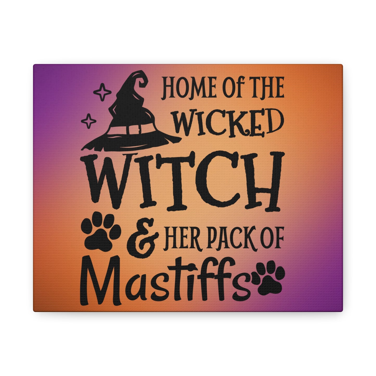 Wicked Witch &   Her Mastiff Canvas Gallery Wraps