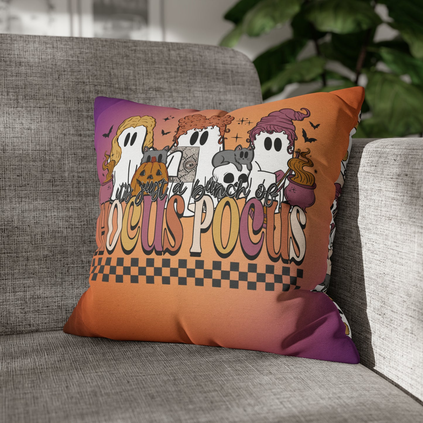 Hocus Pocus Spun Polyester Square Pillow Case