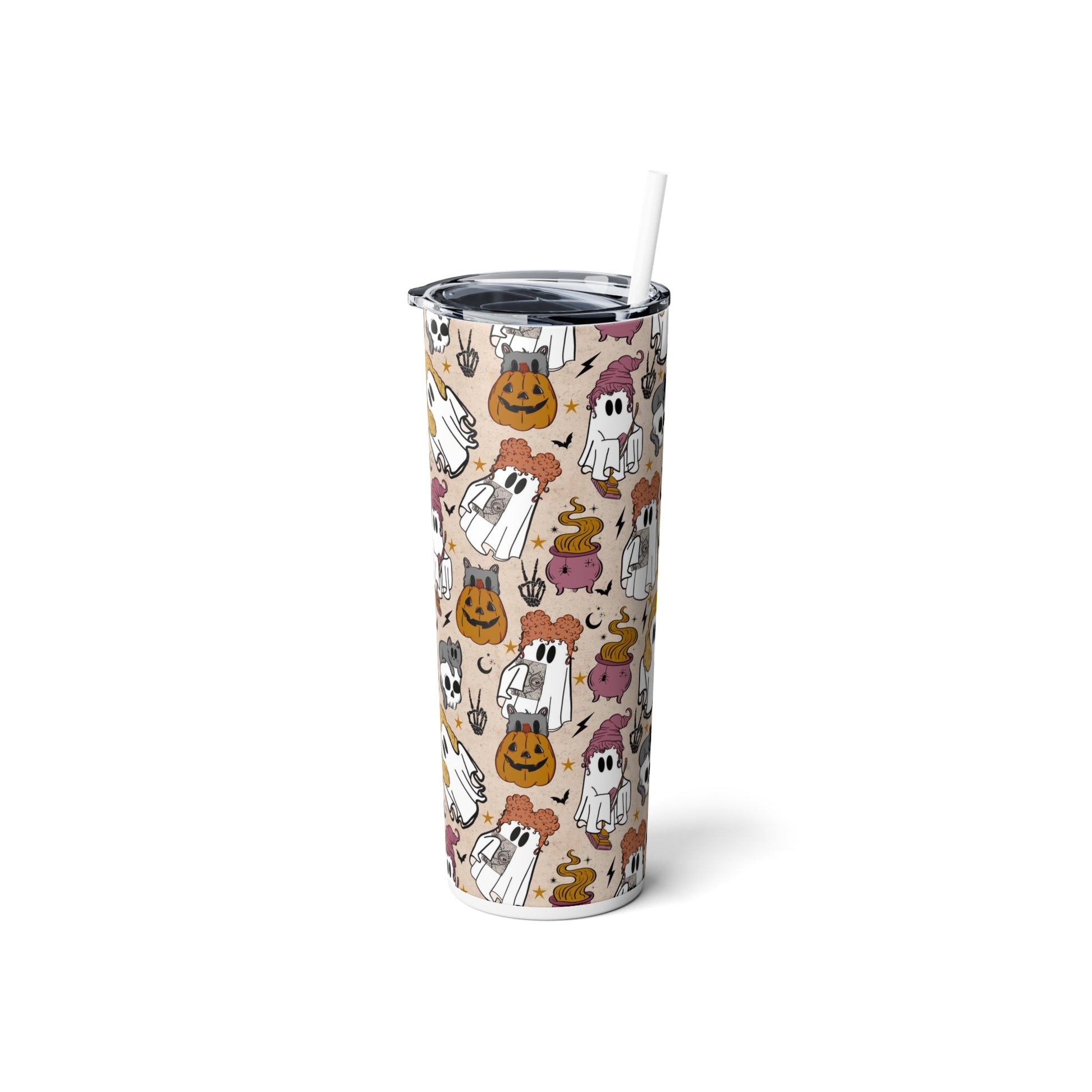 Hocus Pocus Skinny Steel Tumbler with Straw, 20oz