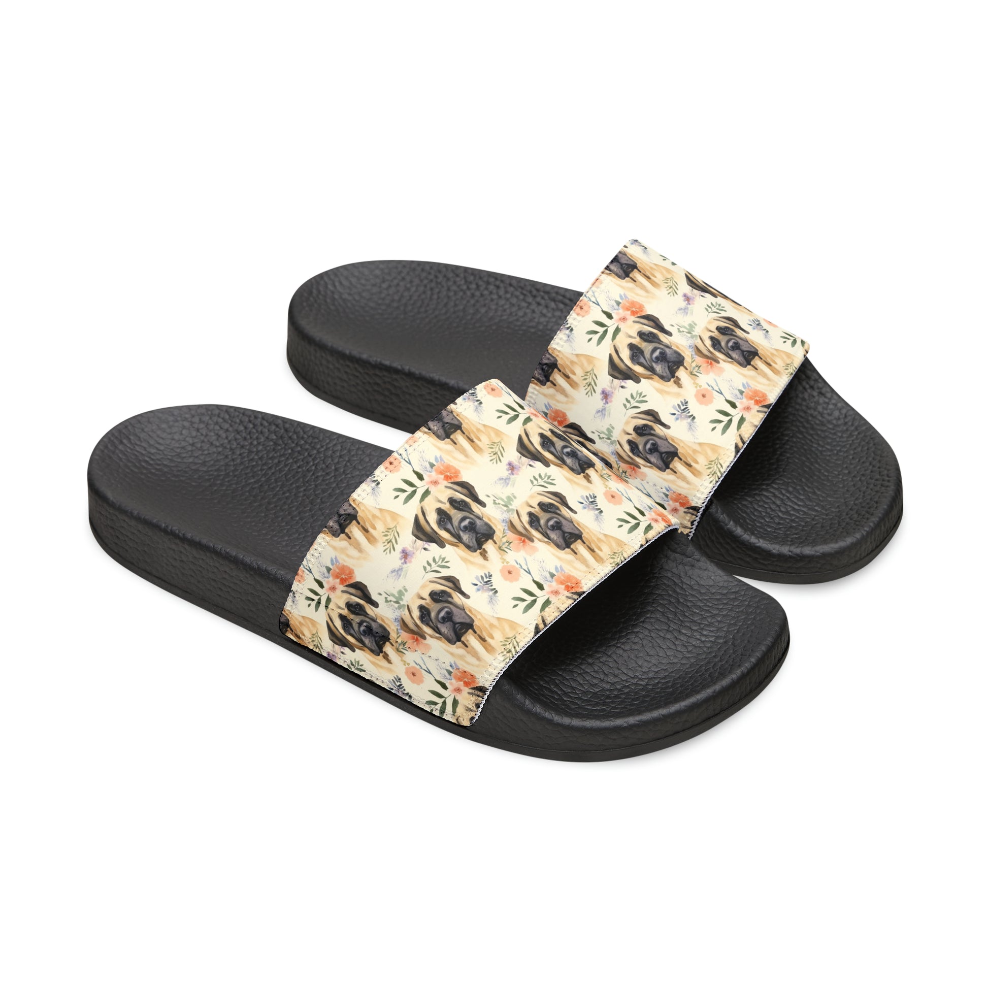 English Mastiff Women's PU Slide Sandals