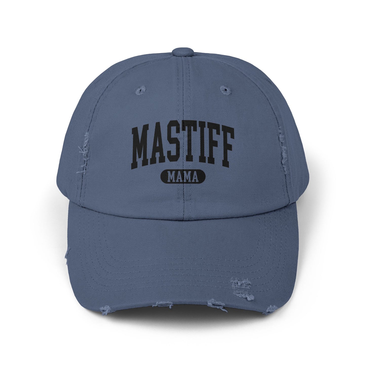 Mastiff Mama Distressed Cap Scotland Blue One size