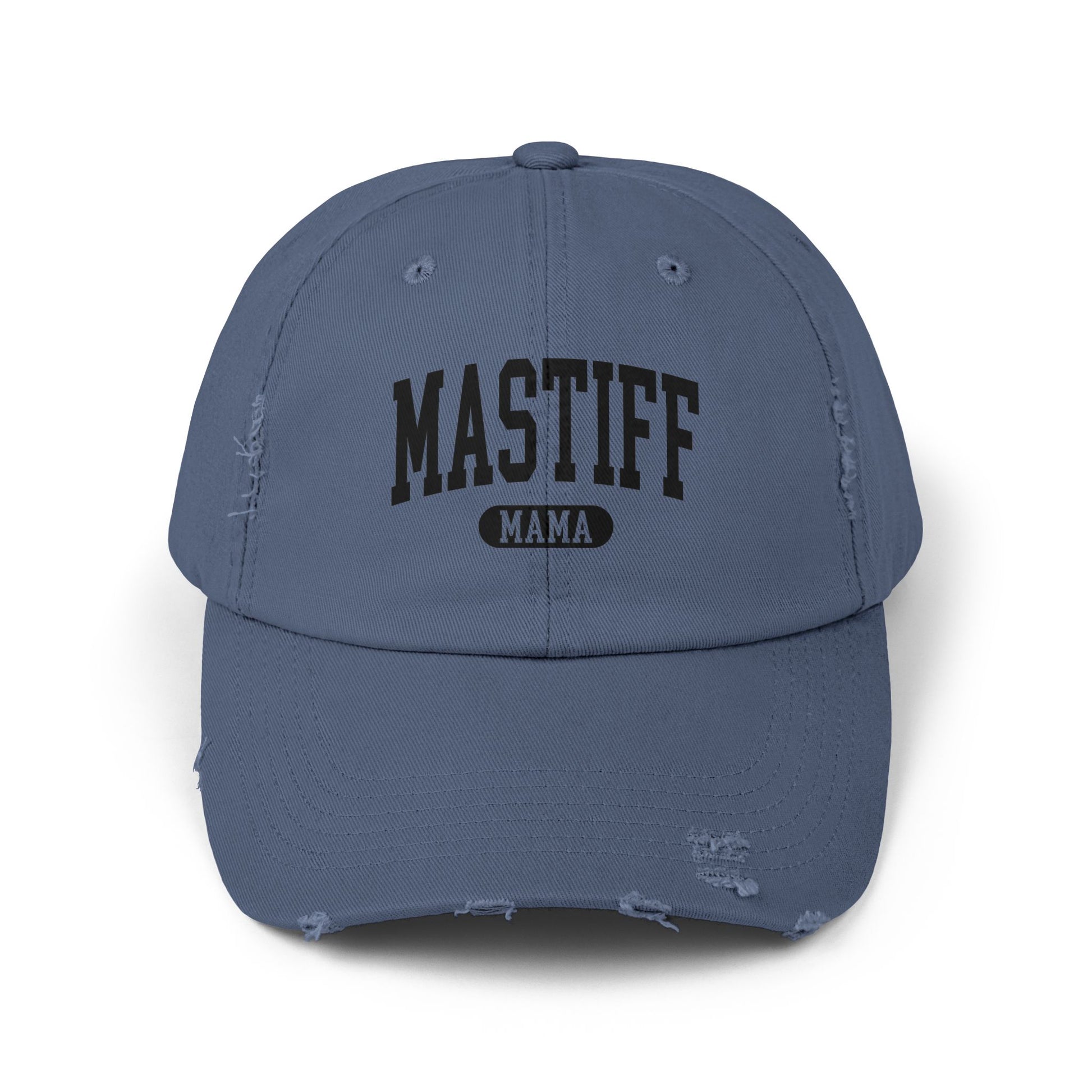 Mastiff Mama Distressed Cap Scotland Blue One size