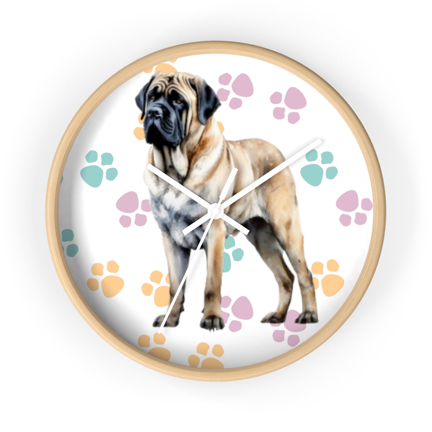 English Mastiff Wall Clock