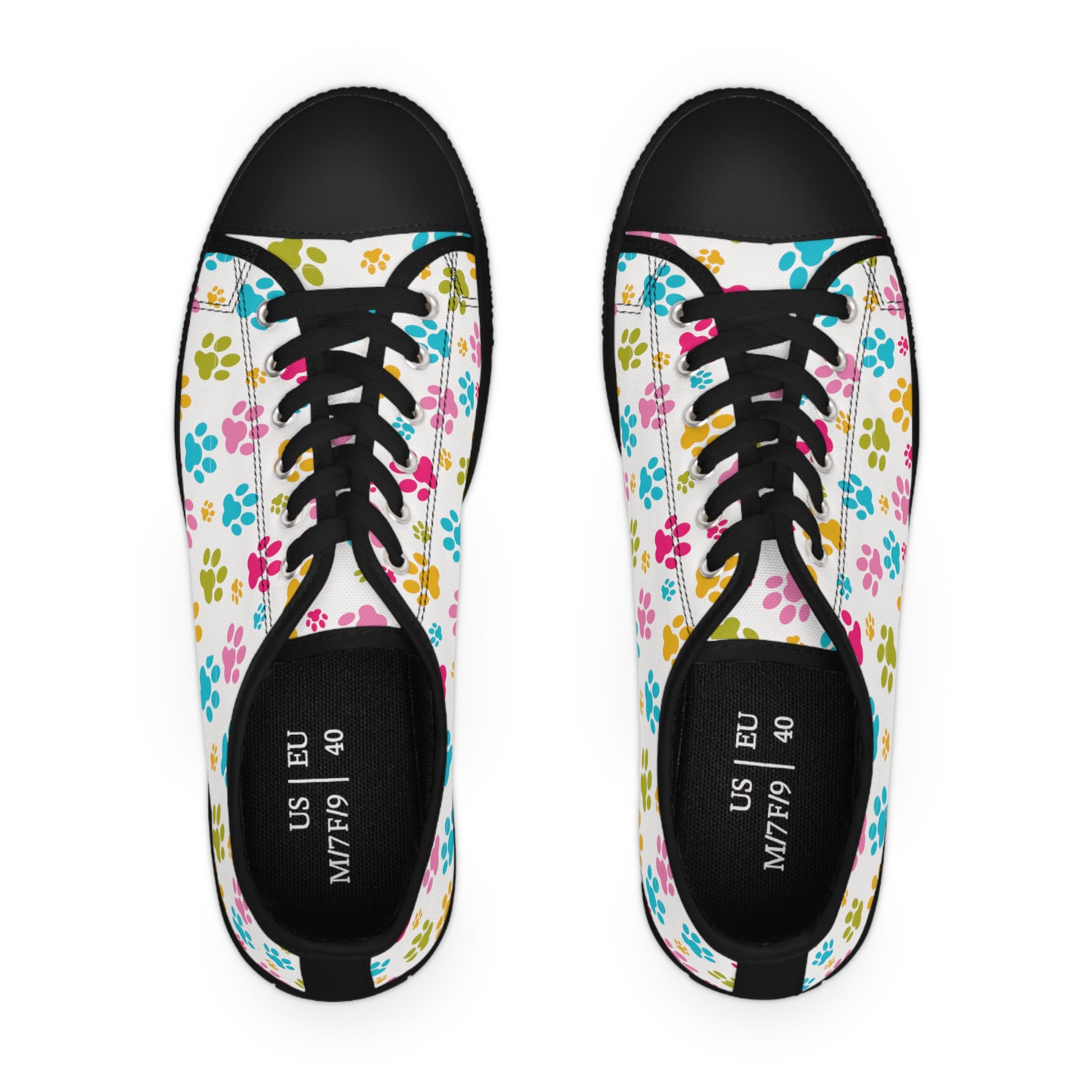 Paw Print Women's Low Top Sneakers