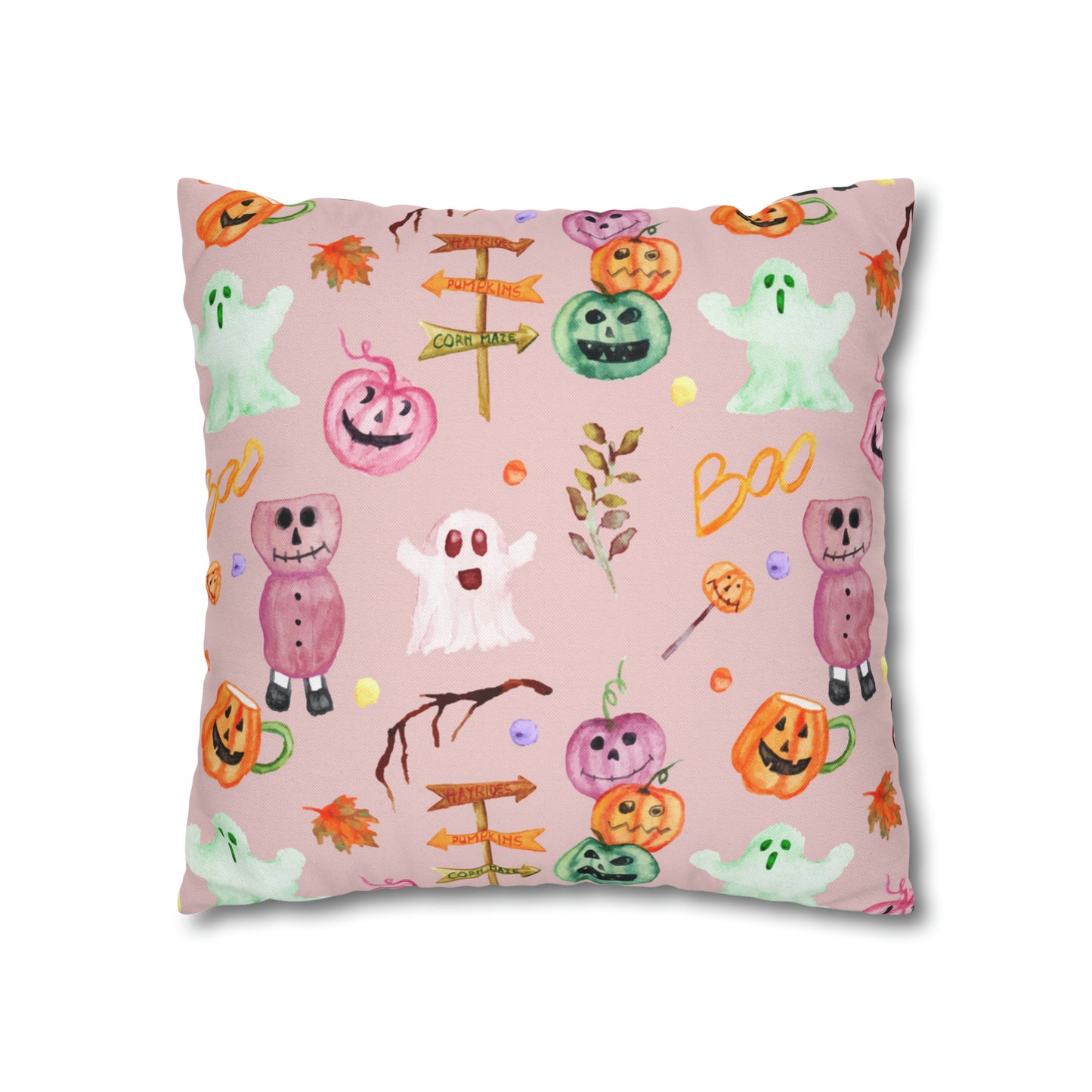 Spun Polyester Square Pillow Case