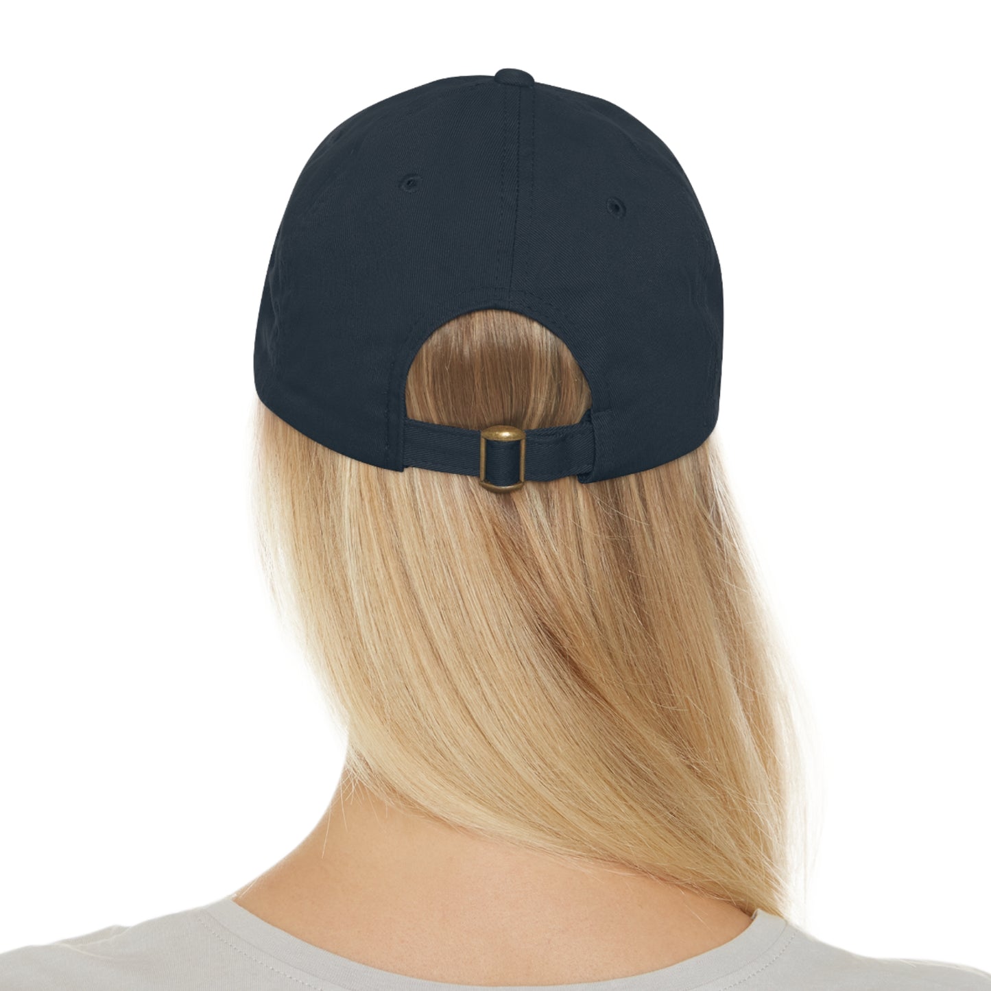 Miami Dolphin Hat with Leather Patch (Round)