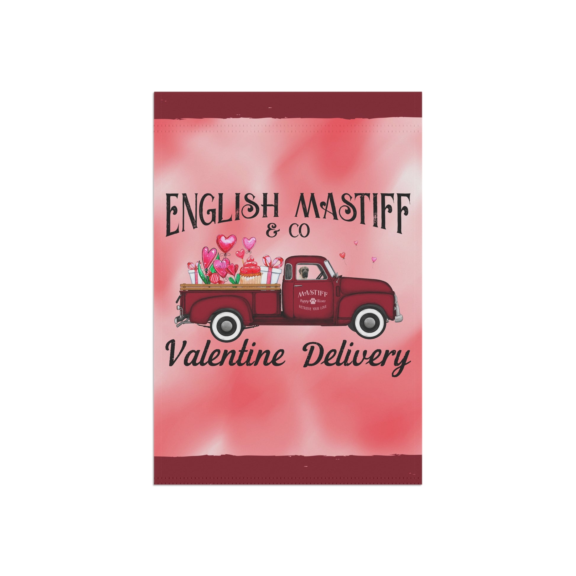 Mastiff Valentine Garden Flag