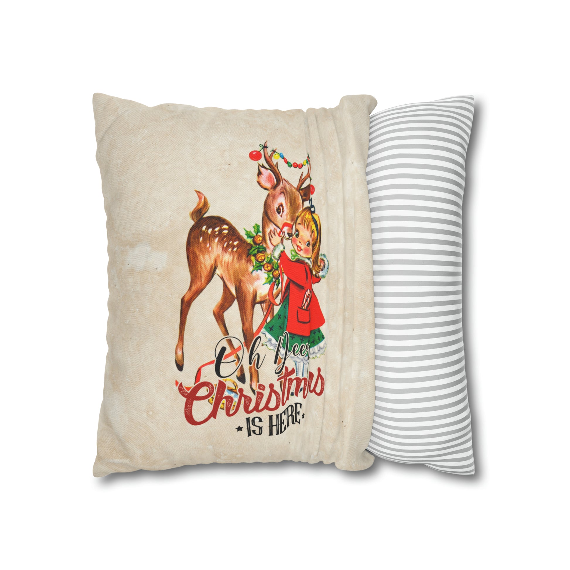 Oh Deer ...Spun Polyester Square Pillow Case