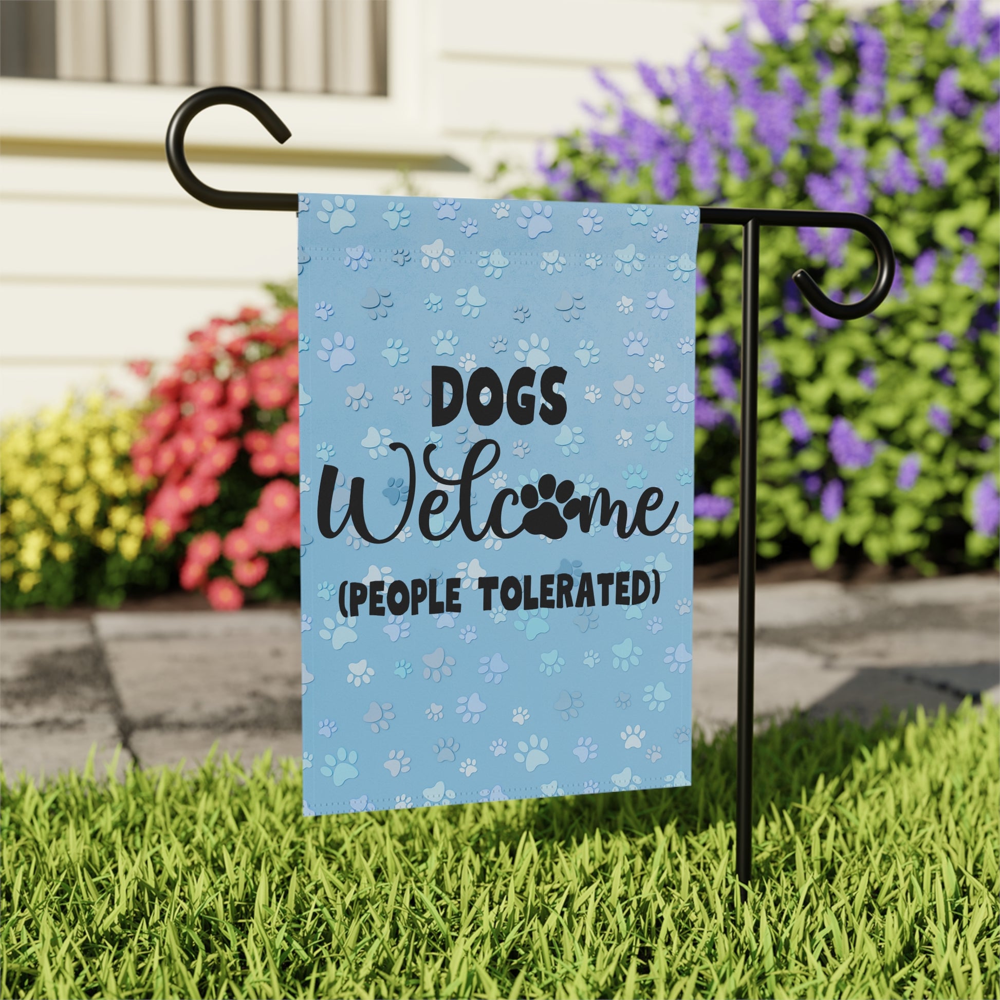 Dogs Welcome Garden & House Banner