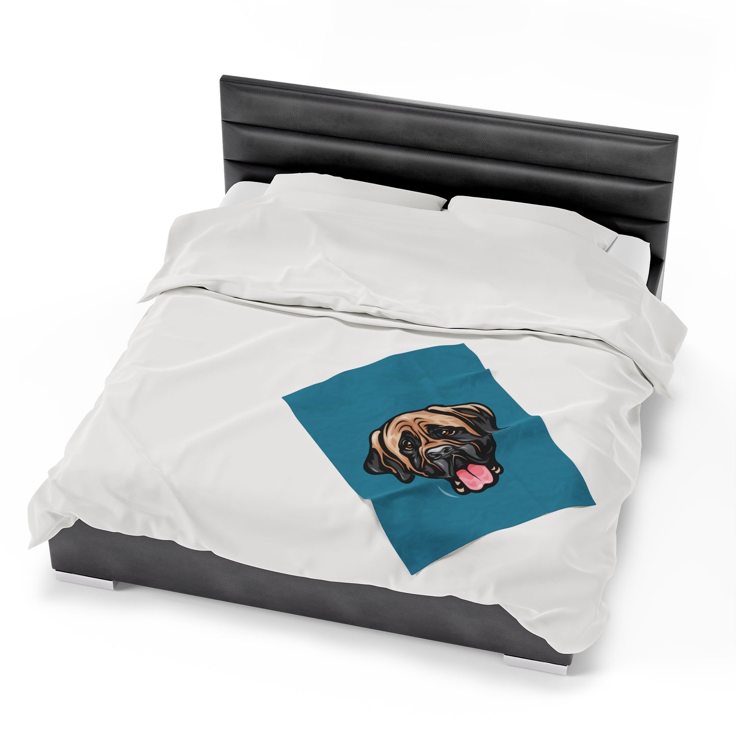 English Mastiff Velveteen Plush Blanket