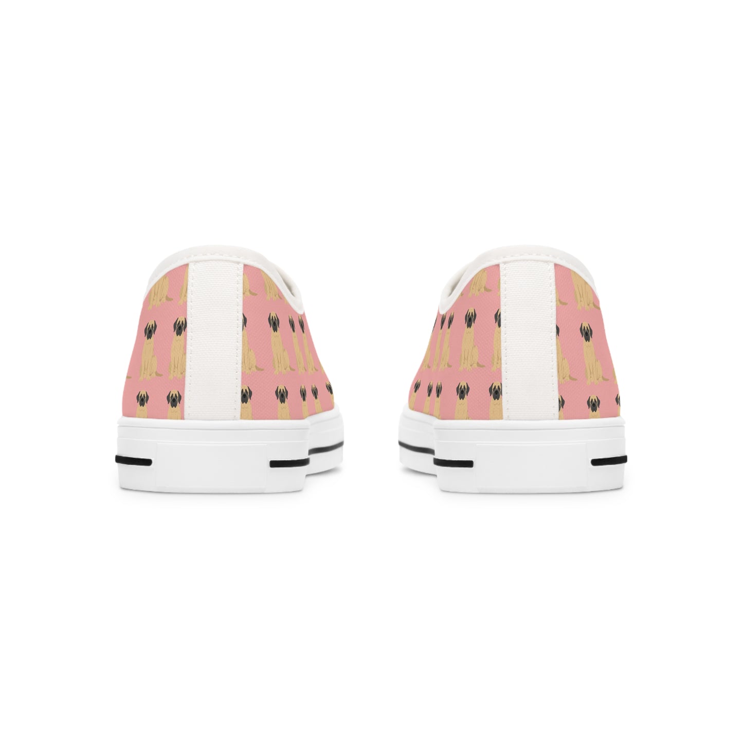 Pink English Mastiff Women's Low Top Sneakers