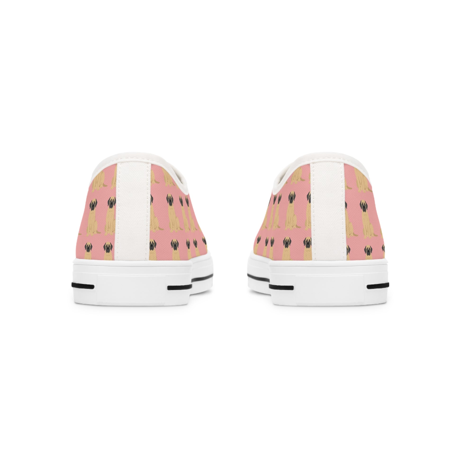 Pink English Mastiff Women's Low Top Sneakers