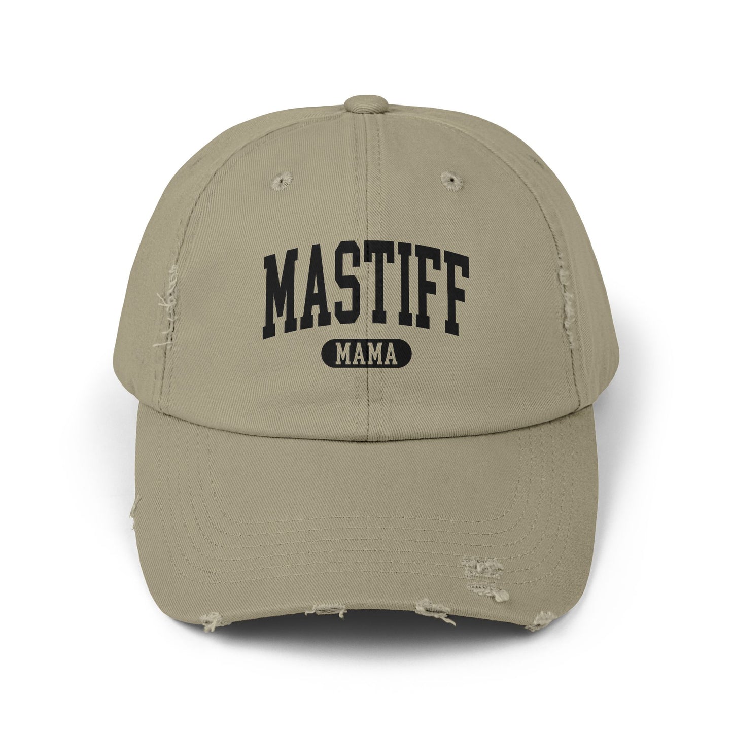 Mastiff Mama Distressed Cap Light Olive One size