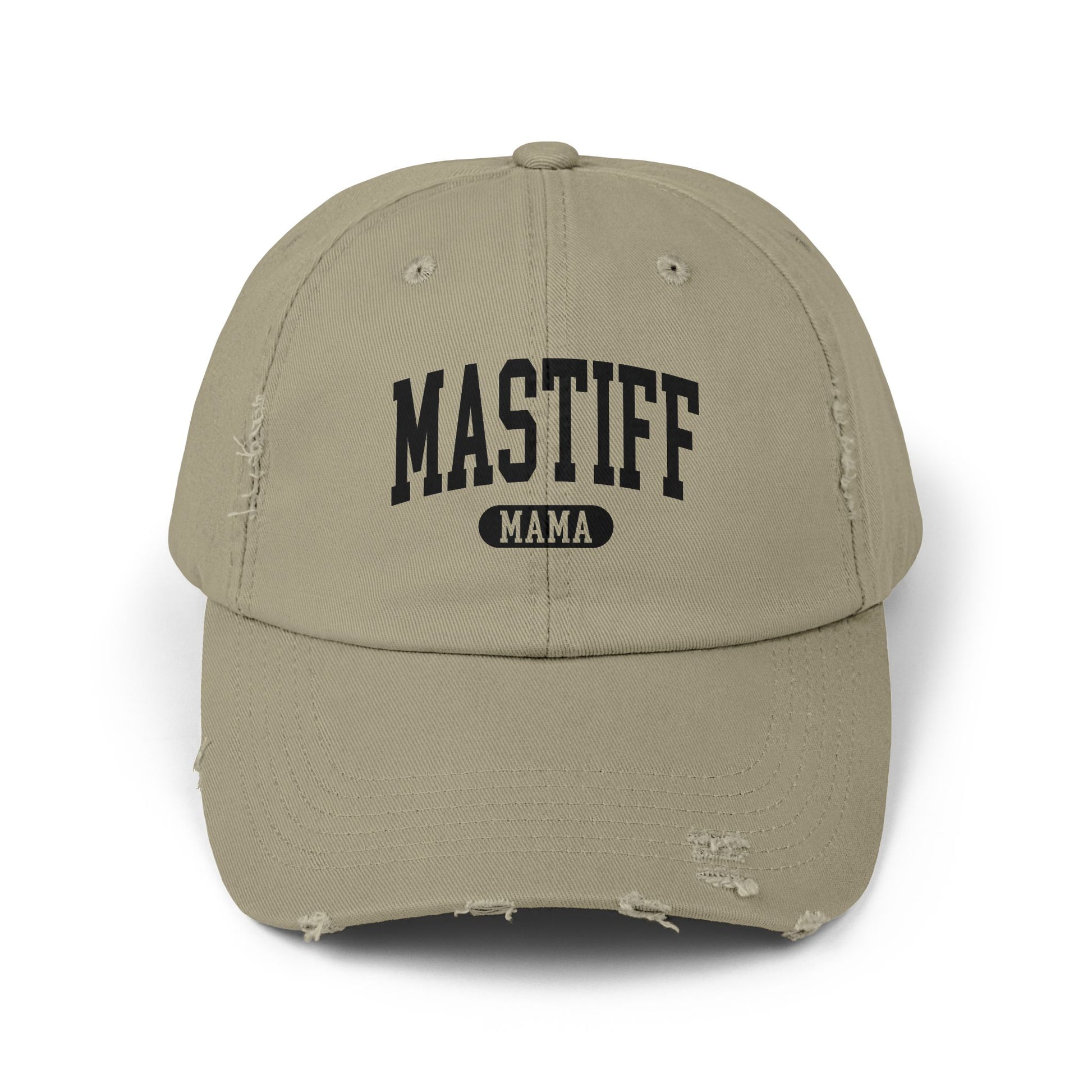 Mastiff Mama Distressed Cap Light Olive One size