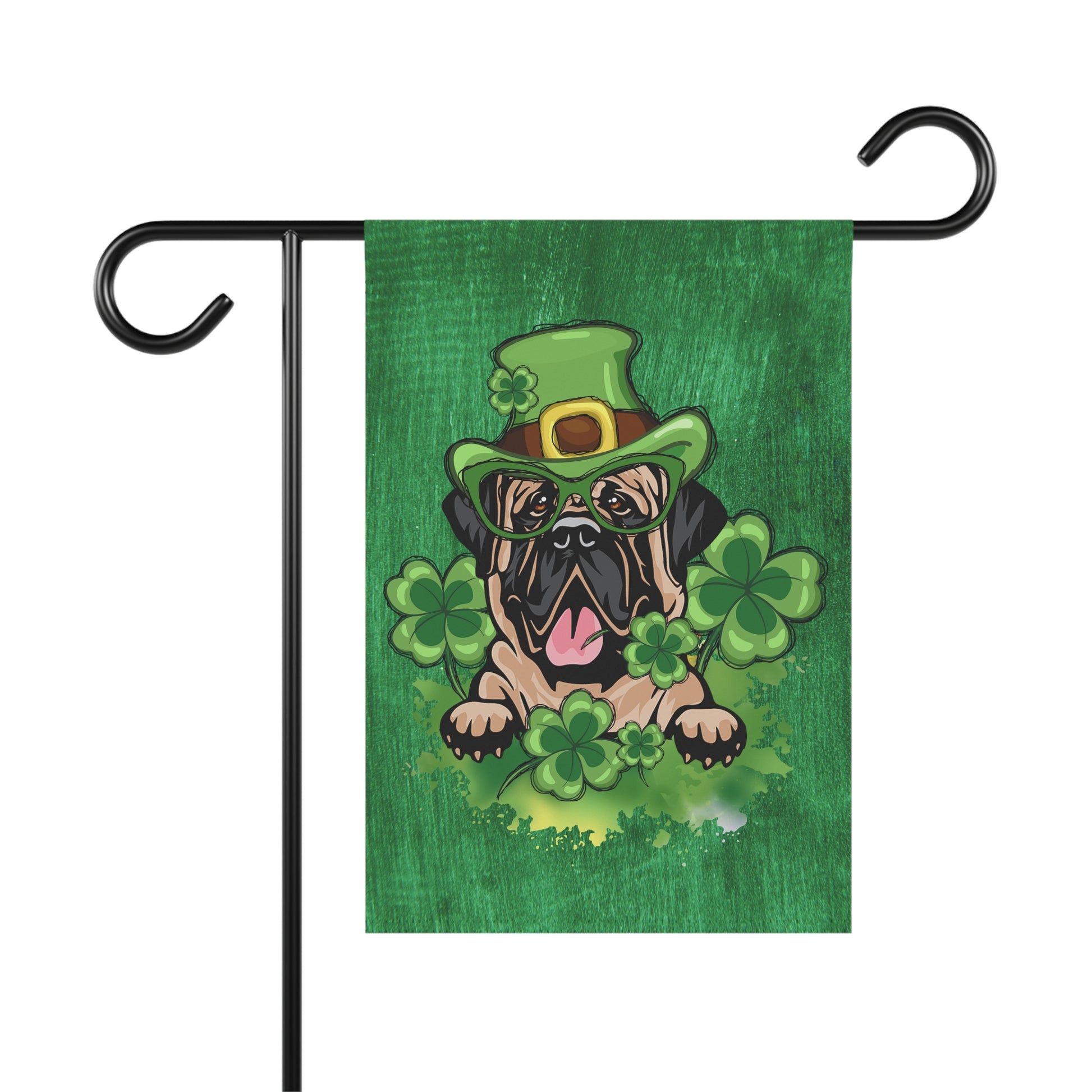 Mastiff Clover Garden Flag 12'' × 18''