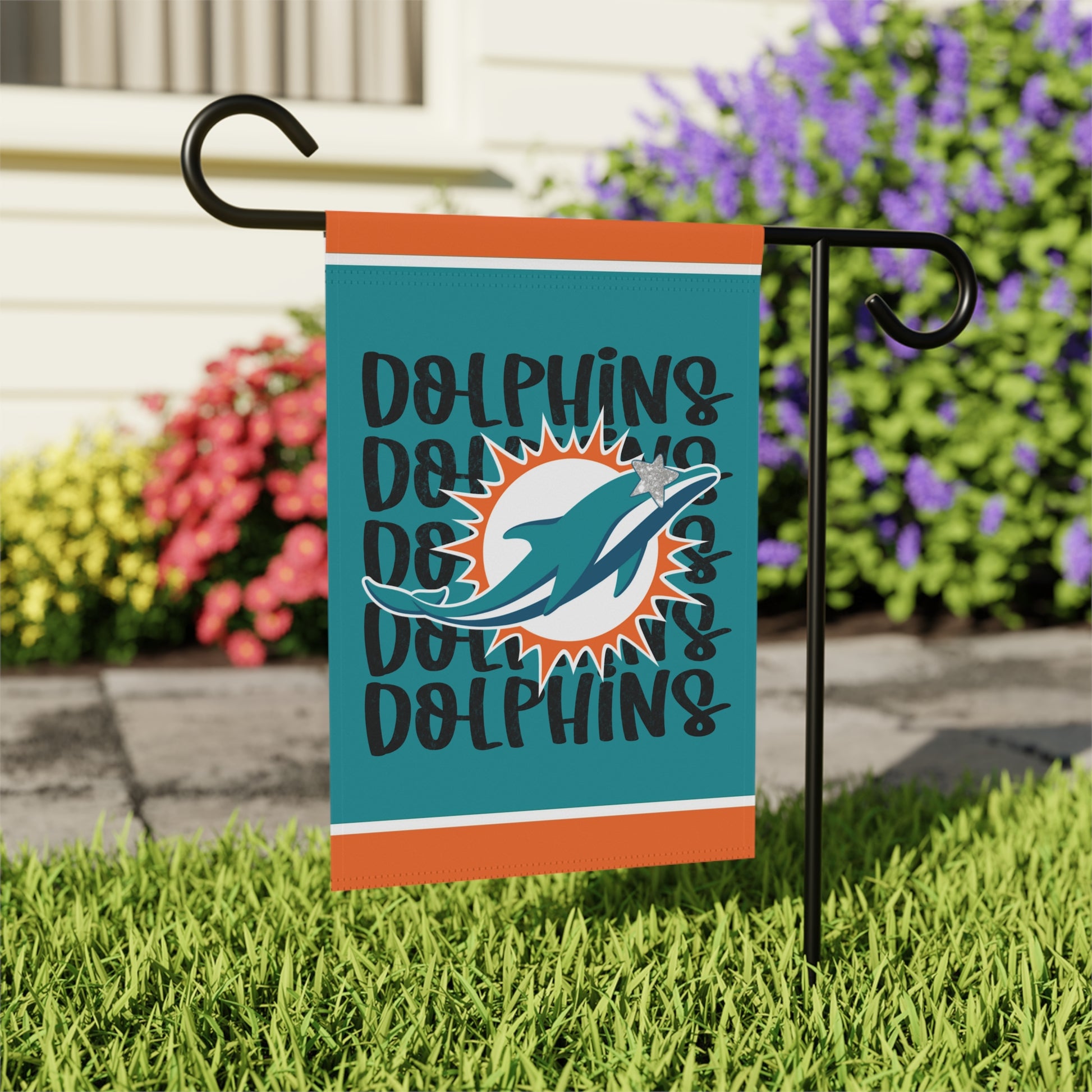 Dolphins Garden Flag #2