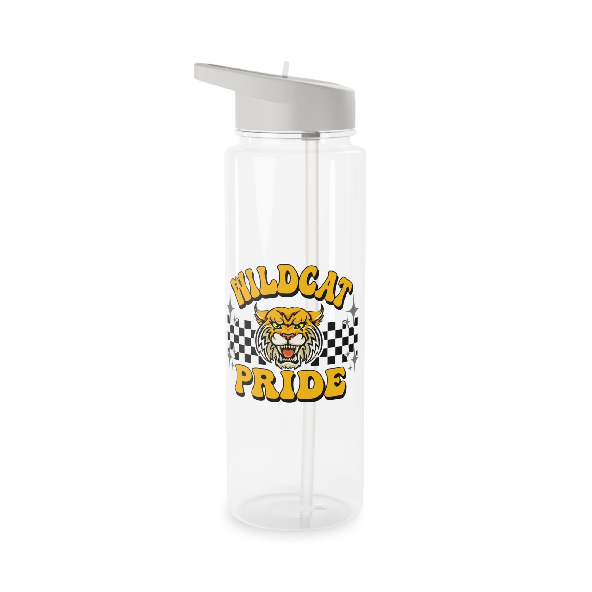 Wildcat Pride Tritan Water Bottle 25oz Transparent