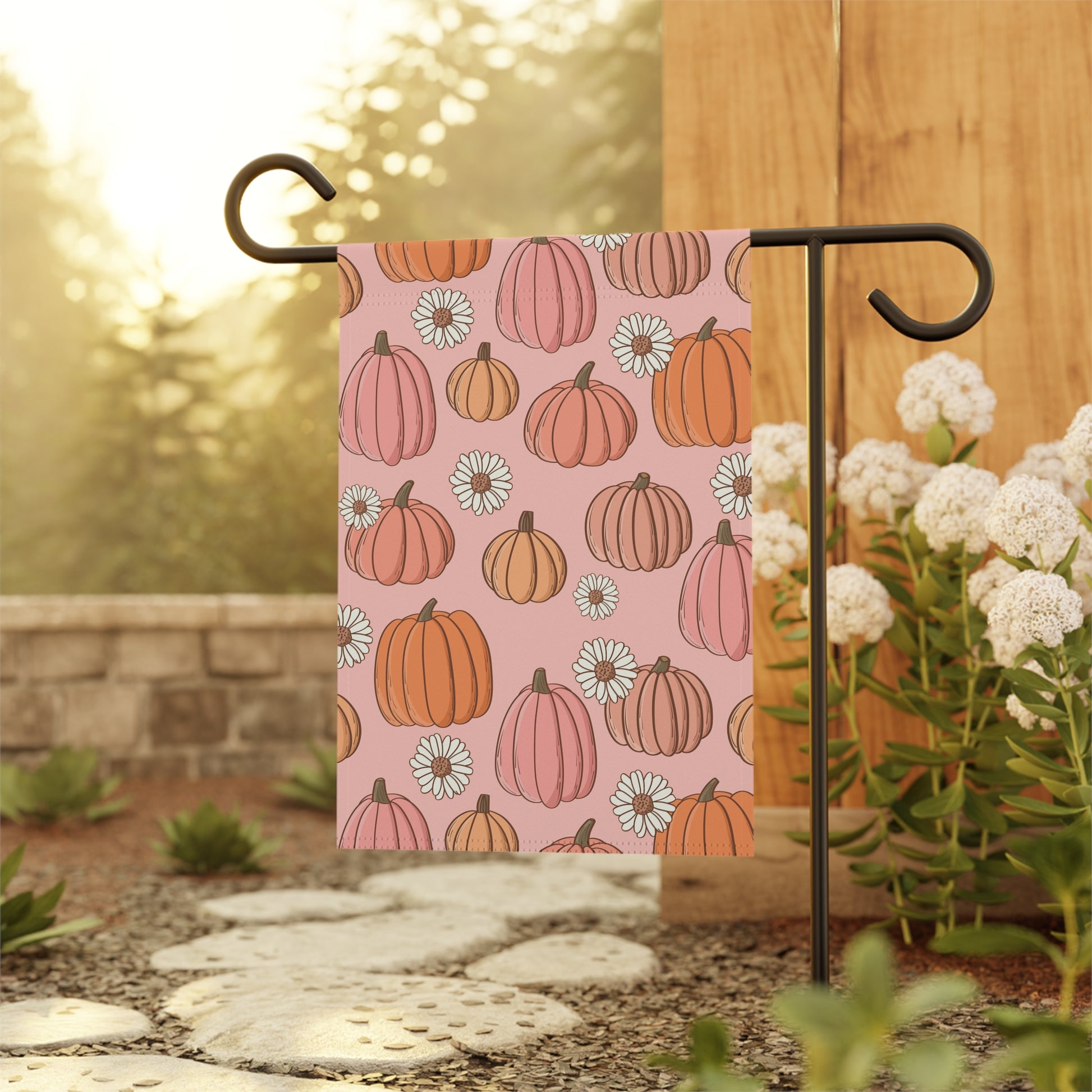 Pumpkin Garden Flag 12'' × 18''