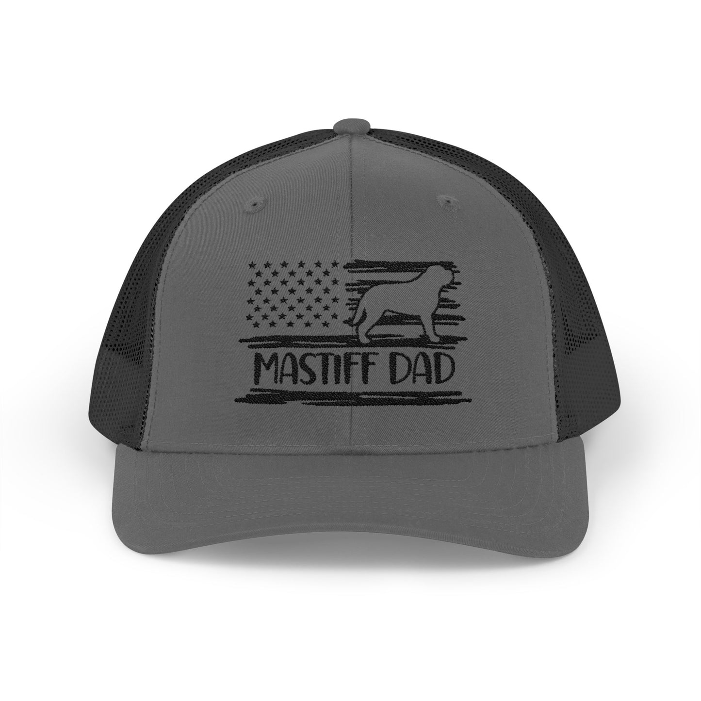 Mastiff Dad Flag Snapback Trucker Cap
