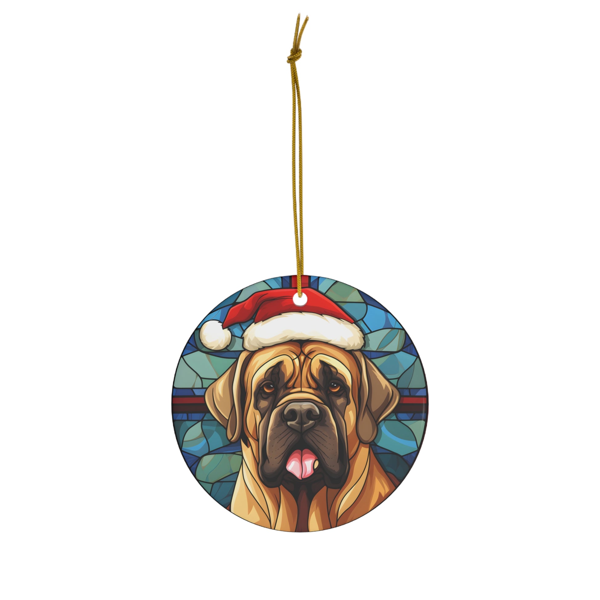 Mastiff Ceramic Ornament, 1-Pack