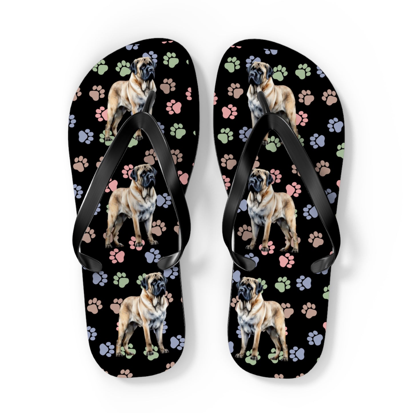 English Mastiff Flip Flops