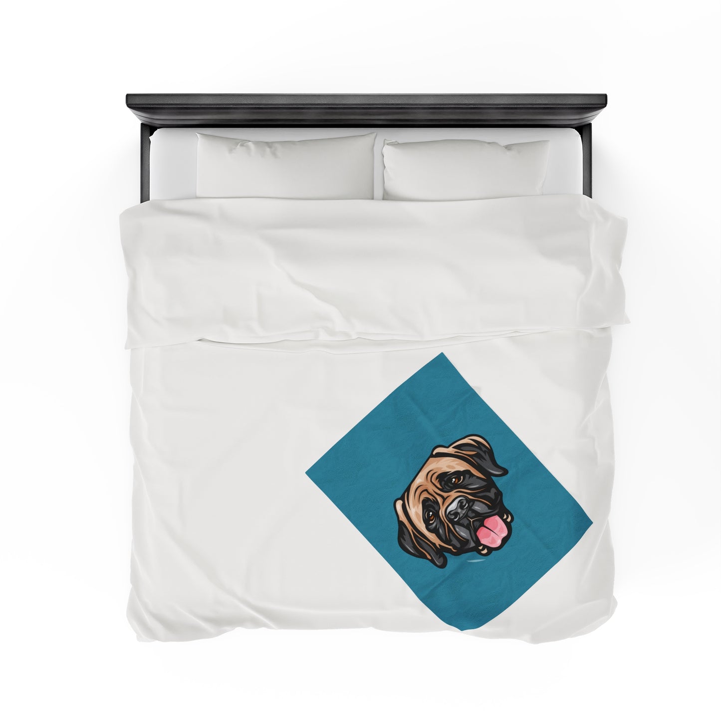 English Mastiff Velveteen Plush Blanket