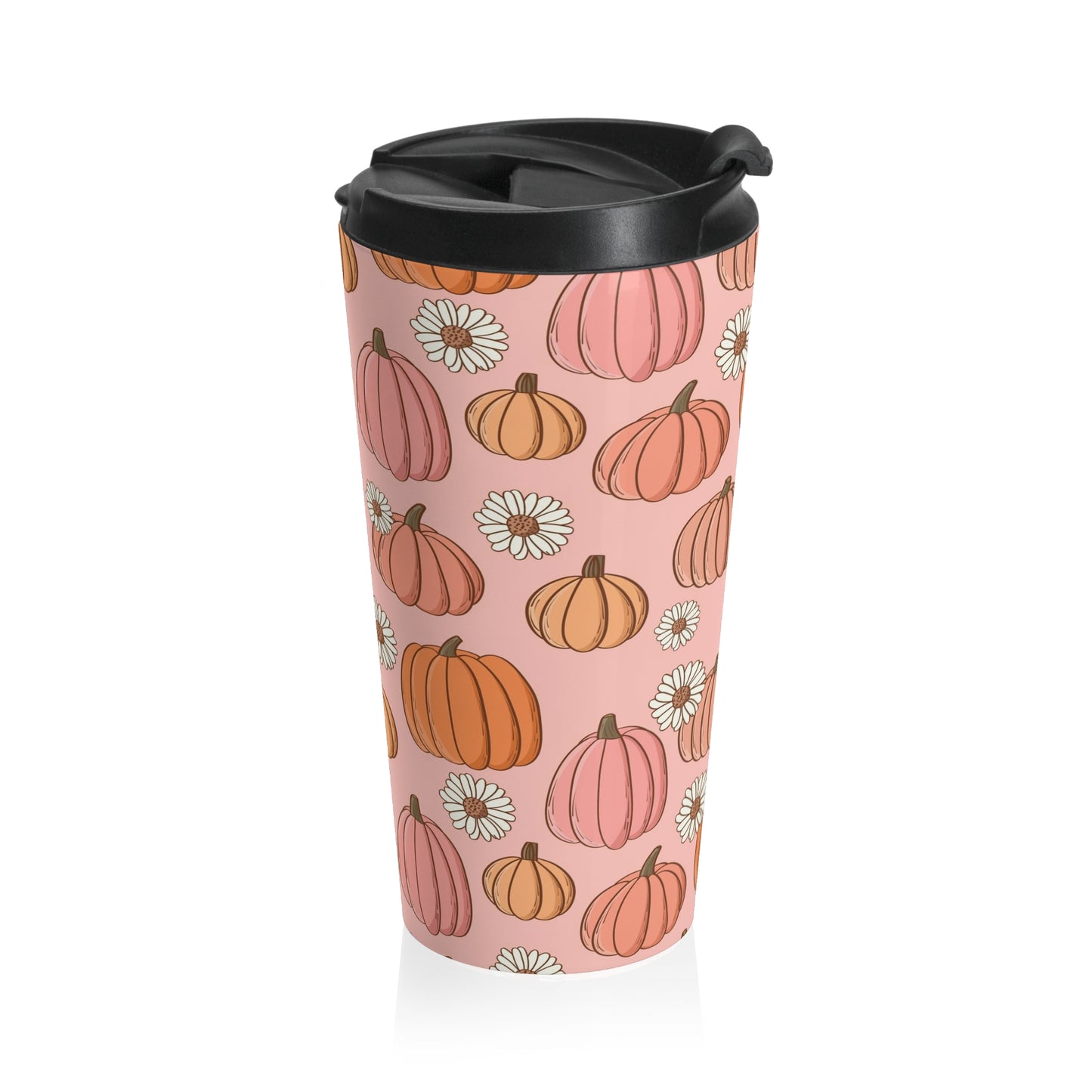 Pumpkin Stainless Steel Travel Mug