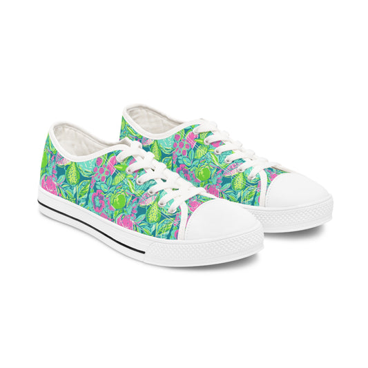 Lilly Inspired Women's Low Top Sneakers White sole