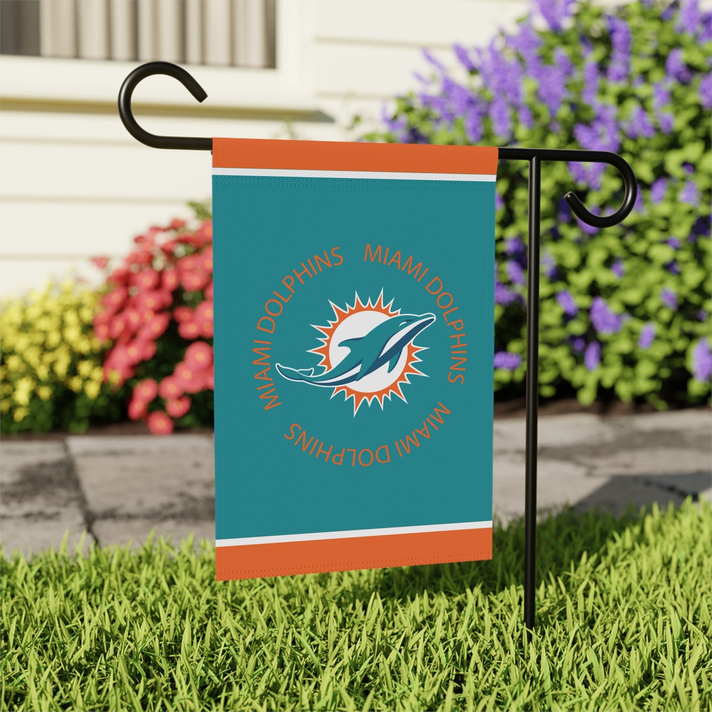 Dolphins Garden Flag 12'' × 18''