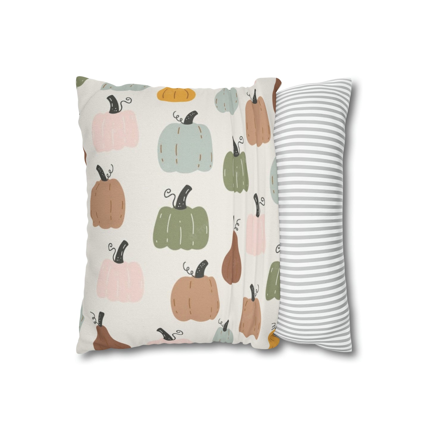 Fall Spun Polyester Square Pillow Case