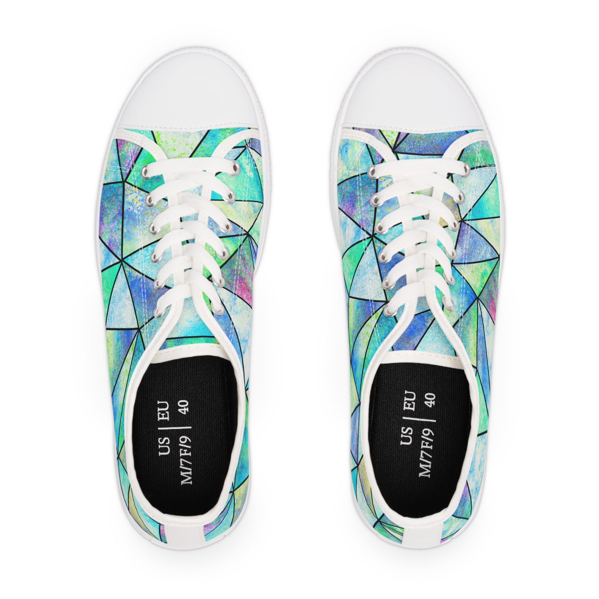 Stained Glass Women's Low Top Sneakers