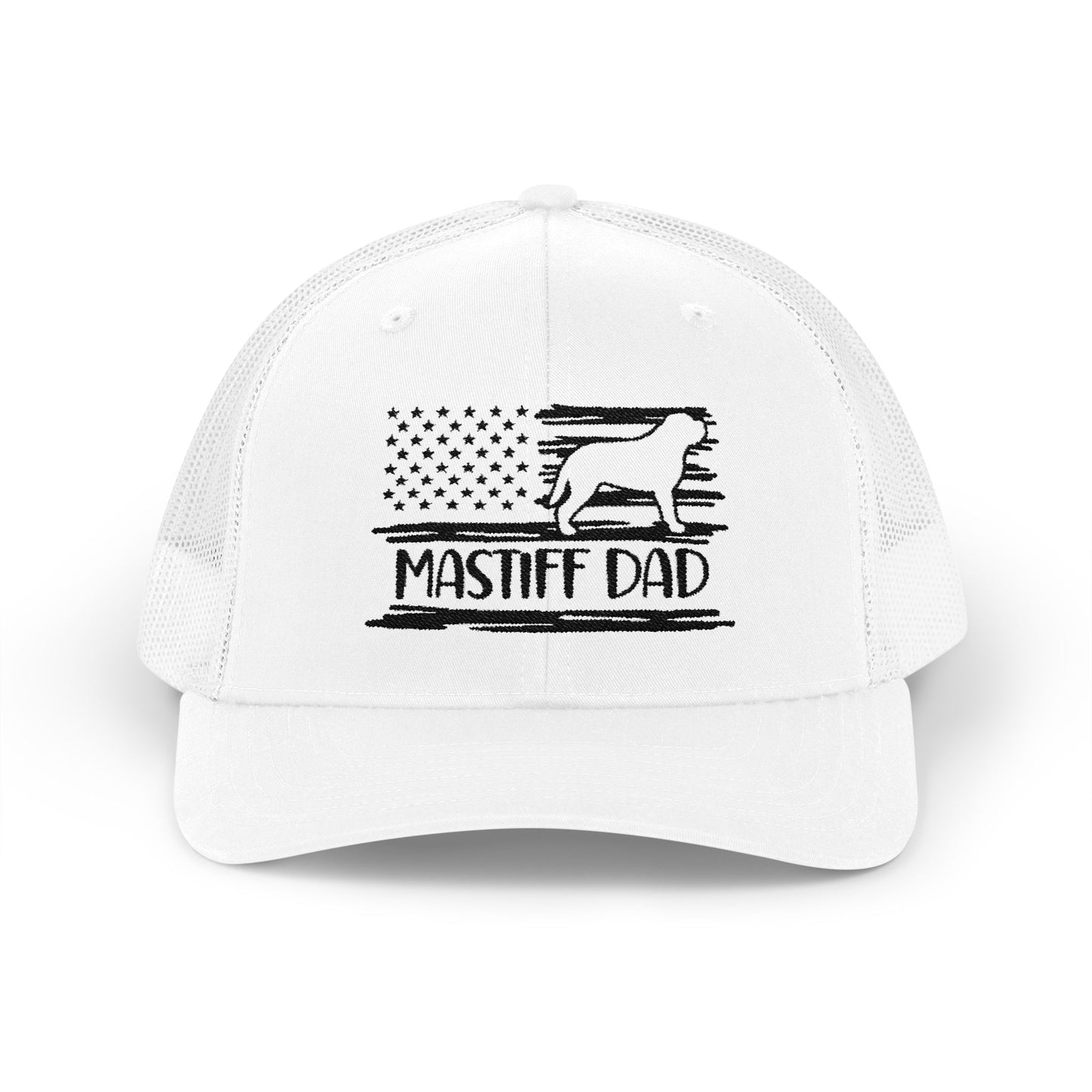 Mastiff Dad Flag Snapback Trucker Cap
