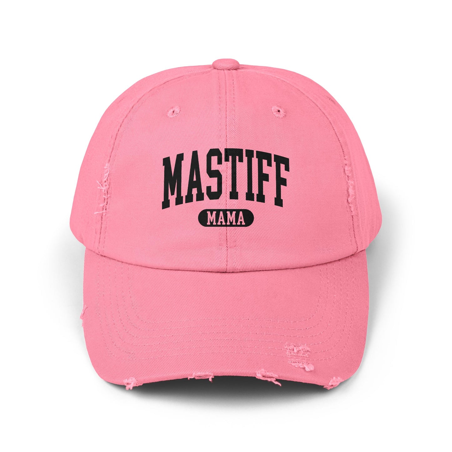 Mastiff Mama Distressed Cap True Pink One size